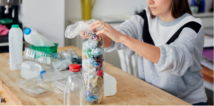 Ecobrick: Building Block from Waste Plastic Bottles